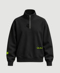 MLSJ S6 The Major 1/4 Zip : Black