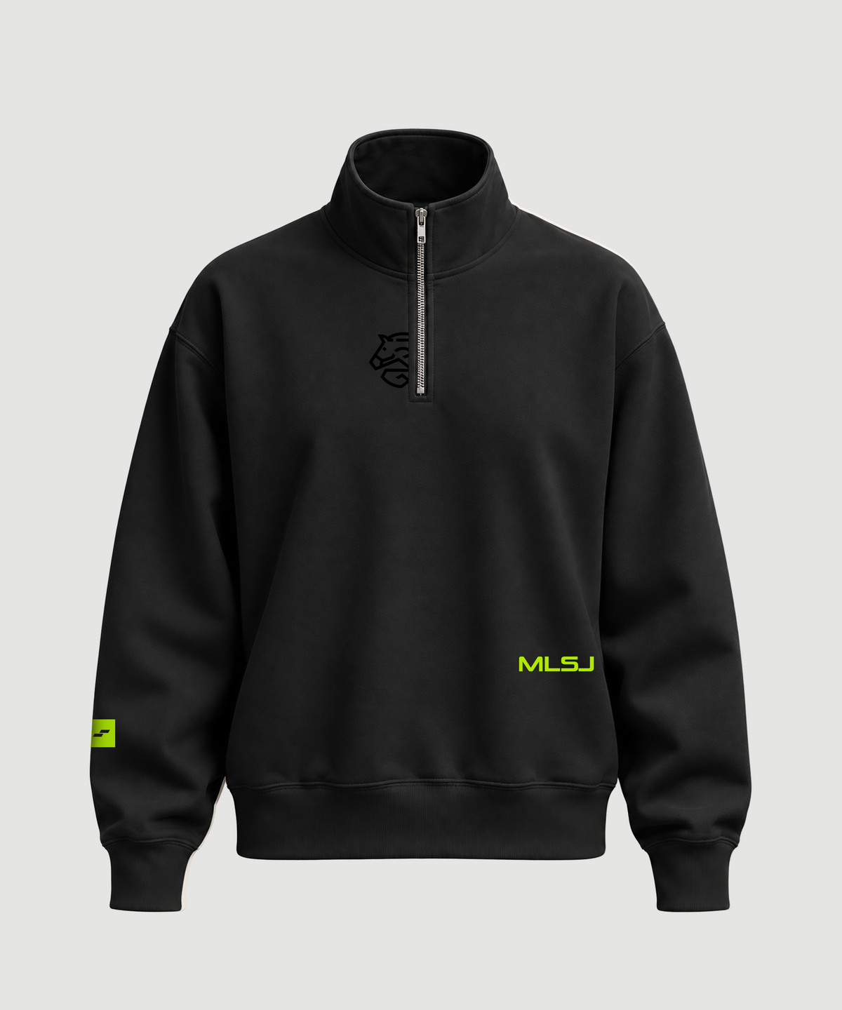 MLSJ S6 The Major 1/4 Zip : Black