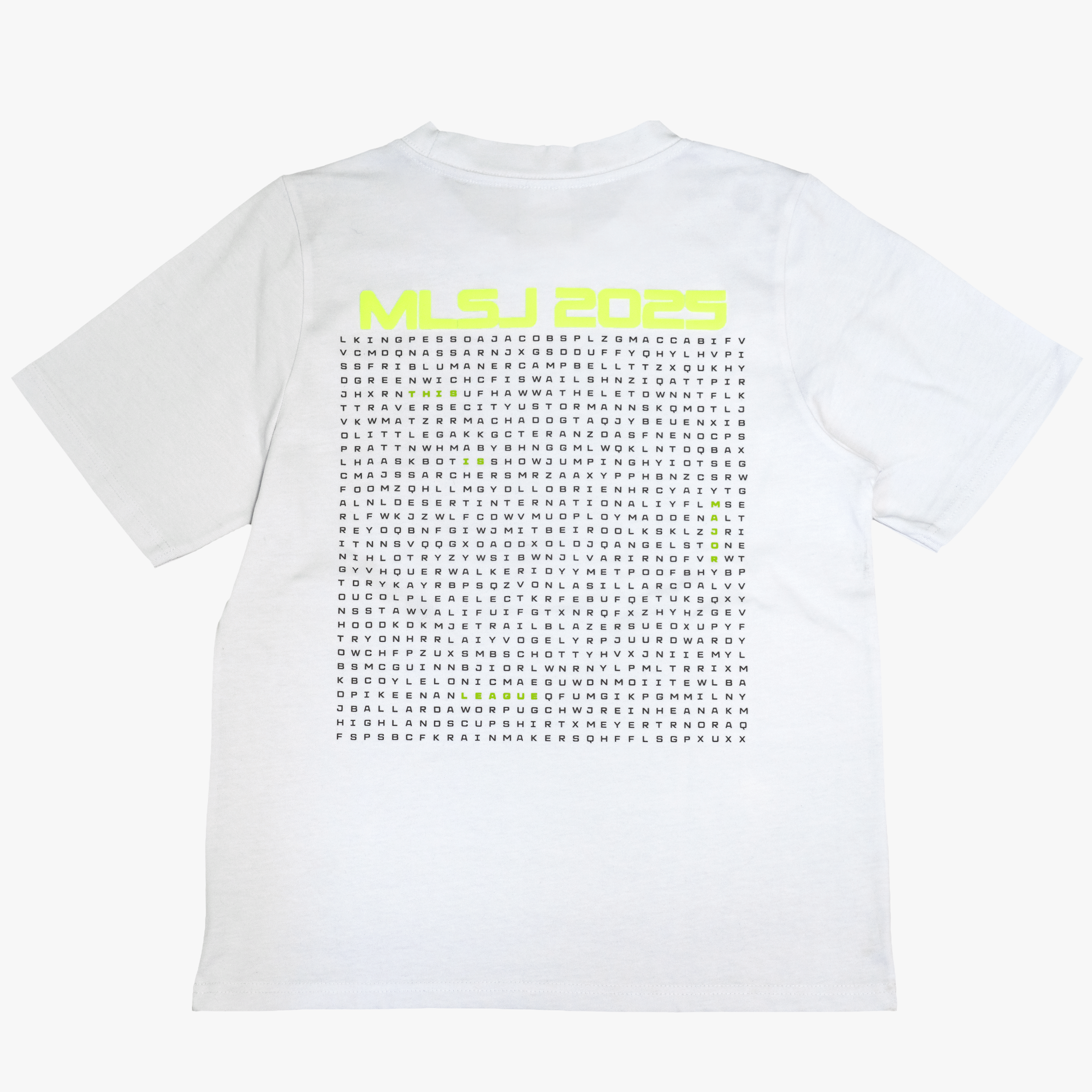 MLSJ 2025 Men's Word Search Tee