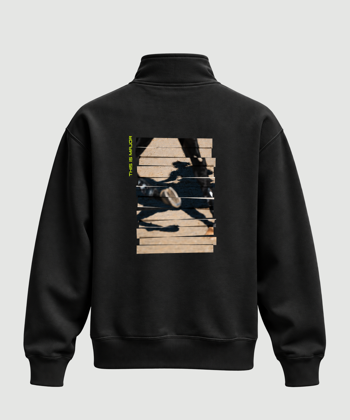 MLSJ S6 The Major 1/4 Zip : Black