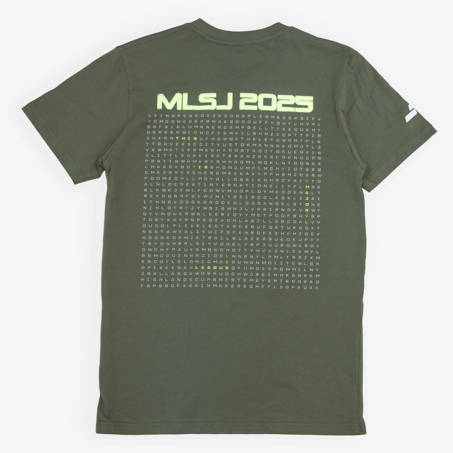 MLSJ 2025 Men's Word Search Tee