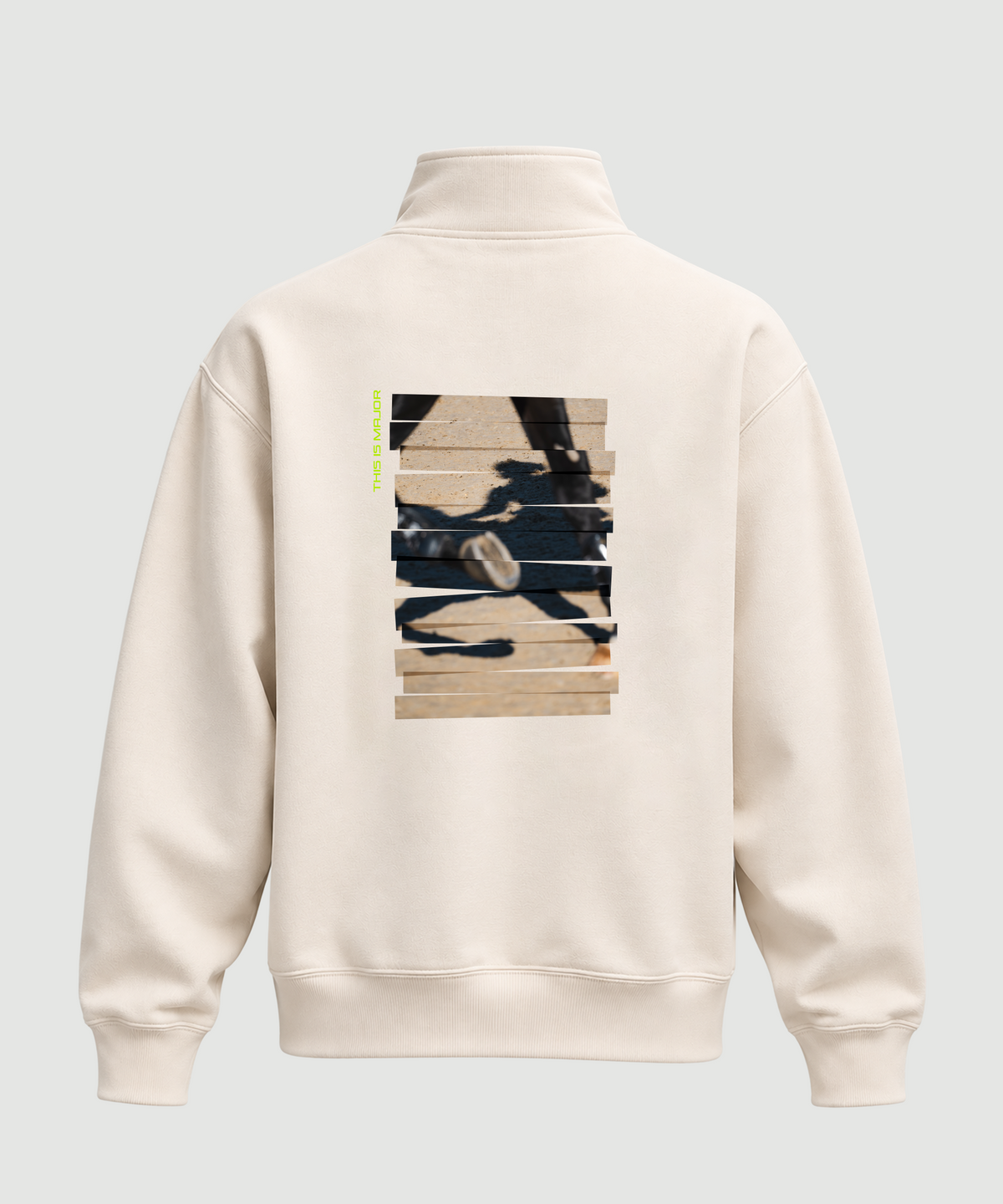 MLSJ S6 The Major 1/4 Zip : Natural